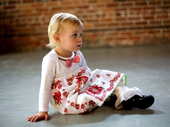 Christmas Hankie Babydoll Dress