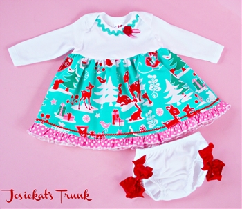 Christmas Reindeer Babydoll Set