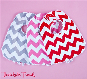 Chevron Chenille Bib
