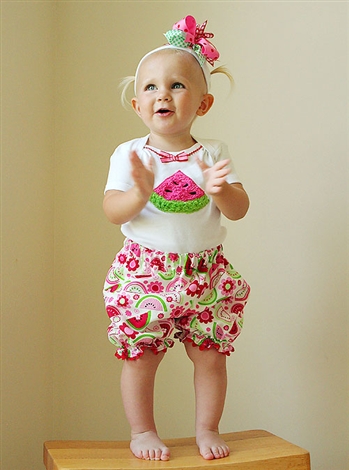 Summer Watermelon Bloomer Set