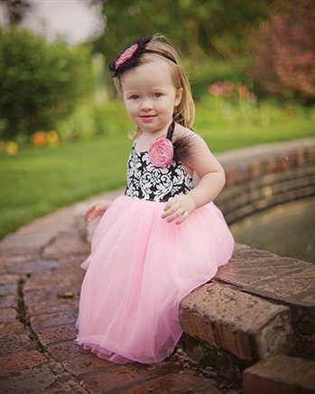 Damask Chiffon Princess Dress