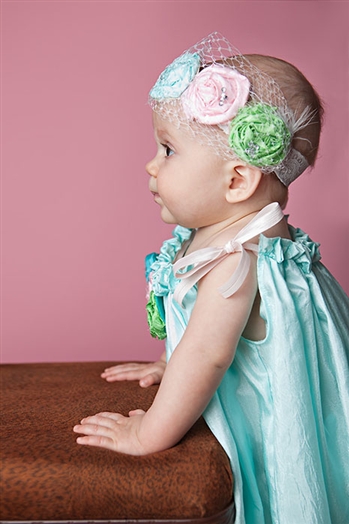 1930s Marseille Luxe Pastel Floral Headband