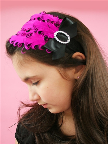 1930s The Mildred Feather Headband