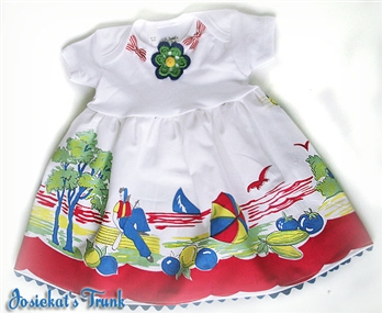 Coastal Summer Babydoll Dress