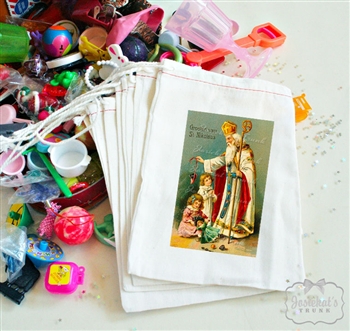 Saint Nicholas Favor Bag Retro Party