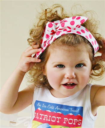 Retro Custom Top Knot Headband
