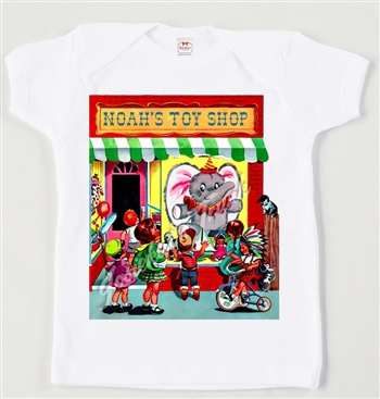 Retro Personalized Toy Store Vintage Tee
