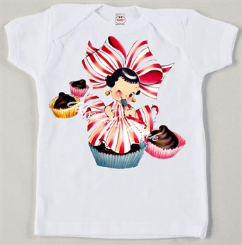 Retro Cupcake Princess Vintage Tee