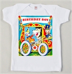 Circus Wagon Birthday Boy Vintage Tee