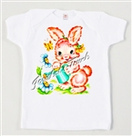 A soft white knit tee/tank top with a vintage design will be a hit for your little one! A ~Josiekat's Trunk~ original design